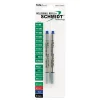 Schmidt 8126 Rollerball Short Capless Refill, Fine, Blue, 2 Pack (SC58120)