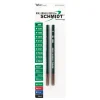 Schmidt 888 Safety Ceramic Rollerball Plastic Tube Refill, Fits Universal Pens, Medium, Black, 2 Pack (SC58111)