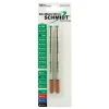 Schmidt 888 Safety Ceramic Rollerball Metal Tube Refill, Fits Universal Pens, Fine, Red, 2 Pack (SC58102)