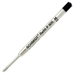 Schmidt P900 Ballpoint TC Ball Refill, To Fit Parker Ballpoint Pens, Medium, Black, 2 Pack (SC58135)