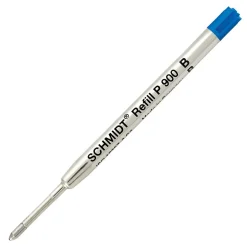 Schmidt P900 Ballpoint TC Ball Parker Style Refill, fits Parker ballpoint pens, Broad, Blue, 2 Pack (SC58142)