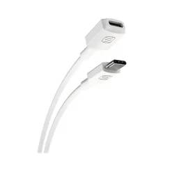 scosche ExtendIt 3' USB Type-C to USB Type-C Cable, Female to Male, White (USBCEXT3WT-SP)