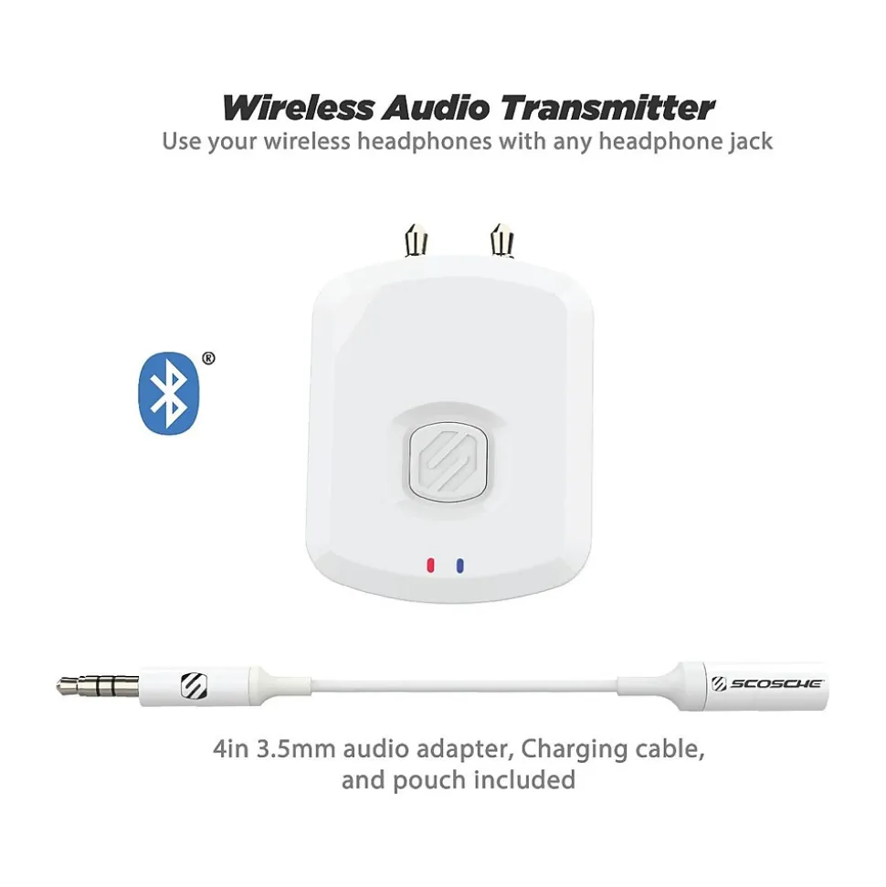 scosche FlyTunes Wireless Bluetooth Audio Transmitter (BTTWT-SP)