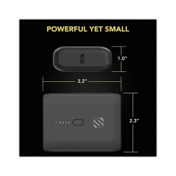 scosche GoBat USB Dual-Port Power Bank, 10000mAh, Black (PB10PD-SP)