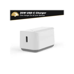 scosche PowerVolt USB-C Fast Wall Charger for Most Smartphones, White (HPDC30WT-SP)