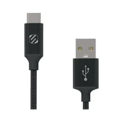 scosche StrikeLine Premium 4' USB A Male/C Male, Space Gray (CAB4SG)