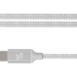scosche StrikeLine Premium 4' USB A Male/C Male, Silver (CAB4SR)