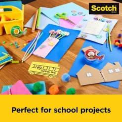 Scotch and Post-it Brand Back to School Bundle, 2 Scotch Tapes, 2 Post-it Notes, 1 Post-it Flag, 1 Scotch Scissors (SIOC)