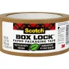 Scotch Box Lock Paper Packaging Tape, 1.88" x 25 yds., Brown (7850-23-8GC)