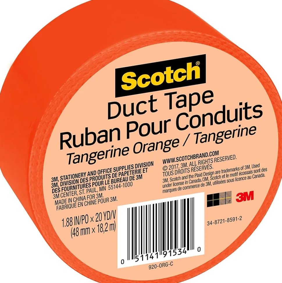 Scotch Duct Tape, 1.88" x 20 yds., Orange (920-ORG-C)