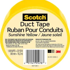 Scotch Duct Tape, 1.88" x 20 yds., Yellow (920-YLW-C)