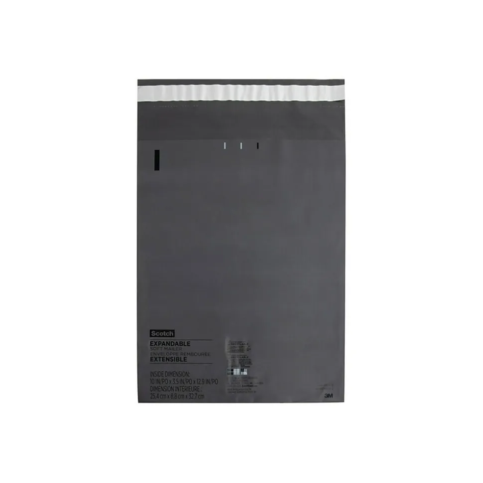 Scotch Flexible Poly Mailer, 10 in x 12.9 in, 6 pack (8994R-6)
