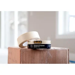 Scotch® General Purpose Masking Tape, Tan, 0.94 in x 60.1 yd (2050-24AP)
