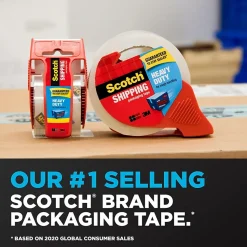 Scotch Heavy Duty Packing Tape, 1.88