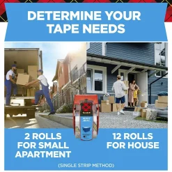 Scotch Heavy Duty Shipping Packing Tape with Dispenser, 1.88