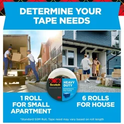 Scotch Heavy-Duty Heavy Duty Packing Tape, 1.88