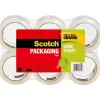 Scotch Sure Start Heavy Duty Packing Tape, 1.88" x 54.6 yds., Clear, 6/Pack (3500-6)