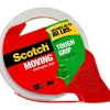 Scotch Tough Grip Moving Packing Tape with Dispenser, 1.88" x 38.2 yds., Clear (3500S-RD)