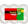 Scotch Tough Grip Packing Tape, 1.88" x 43.7 yds., Clear, 6/Pack (3500-40-6)
