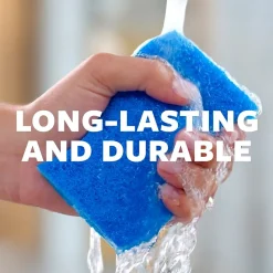 Scotch-Brite Non-Scratch Scrub Sponge, Blue, 3/Pack (MP-3-8-D)