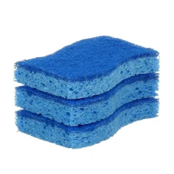 Scotch-Brite Non-Scratch Scrub Sponge, Blue, 3/Pack (MP-3-8-D)