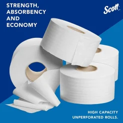 Scott Essential Recycled Jumbo Toilet Paper, 2-ply, White, 4 Rolls/Case (03148)