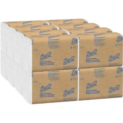 Scott Essential Recycled Single Fold Paper Towels, 1-ply, 250 Sheets/Pack, 16 Packs/Carton (01700)