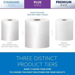 Scott Essential Recycled Hardwound Paper Towels, 1-ply, 1000 ft./Roll, 12 Rolls/Carton (01000)