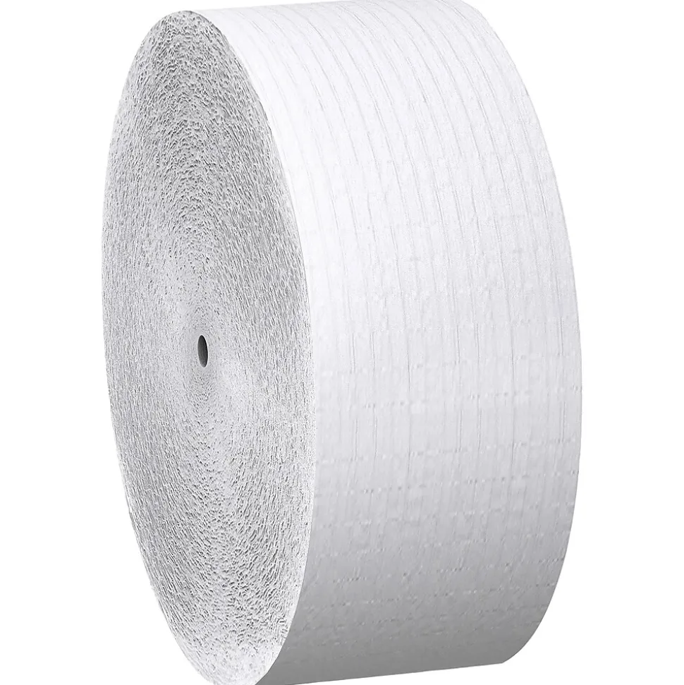 Scott Essential Recycled Coreless Toilet Paper, 1-ply, White, 12 Rolls/Case (07005)
