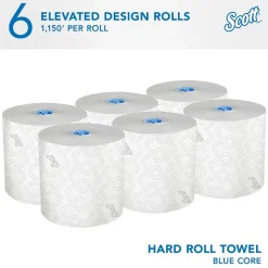 Scott Pro Recycled Hardwound Paper Towels, 1-ply, 1150 ft./Roll, 6 Rolls/Carton (25702)