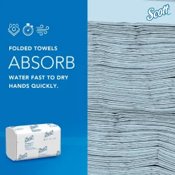 Scott Pro Recycled Multifold Paper Towels, 1-ply, 175 Sheets/Pack (01980)