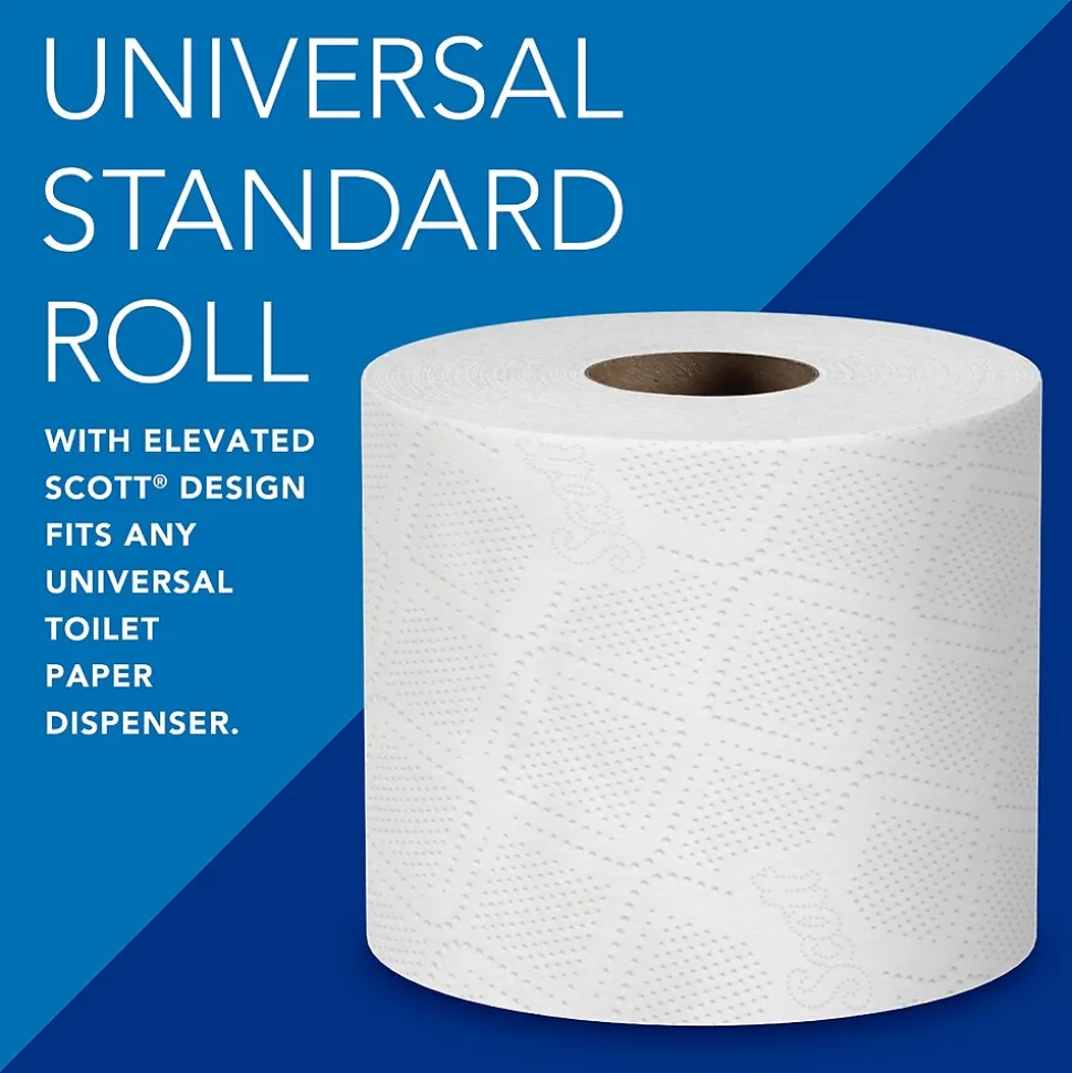 Scott Professional Toilet Paper, 2-Ply, White, 550 Sheets/Roll, 40 Rolls/Carton (48040)