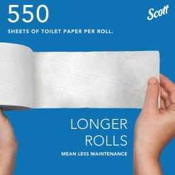 Scott Professional Toilet Paper, 2-Ply, White, 550 Sheets/Roll, 40 Rolls/Carton (48040)