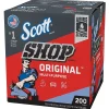 Scott Shop Towels Original, 9" x 12", Blue 200 Sheets/Box, 8 Boxes/Carton (75190)