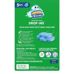 Scrubbing Bubbles Drop-Ins Toilet Cleaning Tablets, 5/Pack (307946)