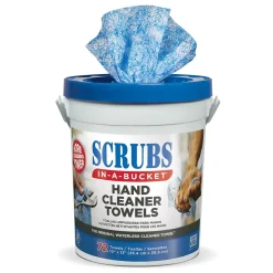 Scrubs SCRUBS Cleaning Towels, 10" x 12", White/Blue, 2.14 lbs., 72 Sheets/Pack, 72 Towels/Pack (ITW42272)