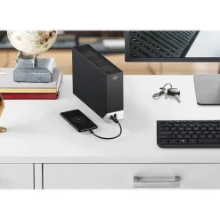 Seagate One Touch Hub 8TB USB 3.0 External Hard Drive, Black (STLC8000400)