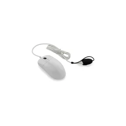 Seal Shield Silver Storm Wired Waterproof Optical Medical Mouse, White (STWM042)