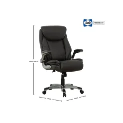 Sealy Posturepedic Axel Swivel Executive Office Chair, Dark Grey (64626)