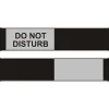 Seco Adhesive Do Not Disturb Sliding Sign, 10" x 2", Black/Gray (BA104)