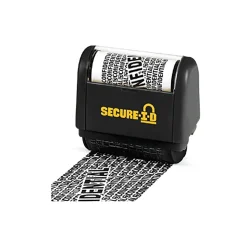 SecureID Roller Stamp, "Confidential", Black Ink (035510)