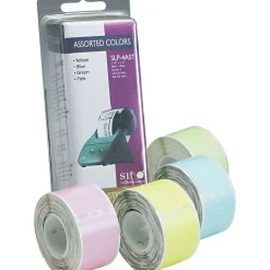 Seiko® Self-Adhesive Address Labels, 130 Labels Per Roll, Assorted Colors, 1 1/8"H x 3 1/2"W, 520/Bx