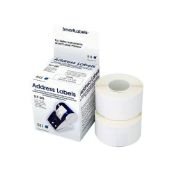 Seiko Thermal Address Labels, 1 1/8" x 3 1/2", White, 130/Roll, 2 Rolls/Box (SLP-2RL)