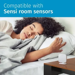 Sensi Touch 2 Smart Programmable Wi-Fi Thermostat, Works with Alexa, Black Beveled Edge (ST76)