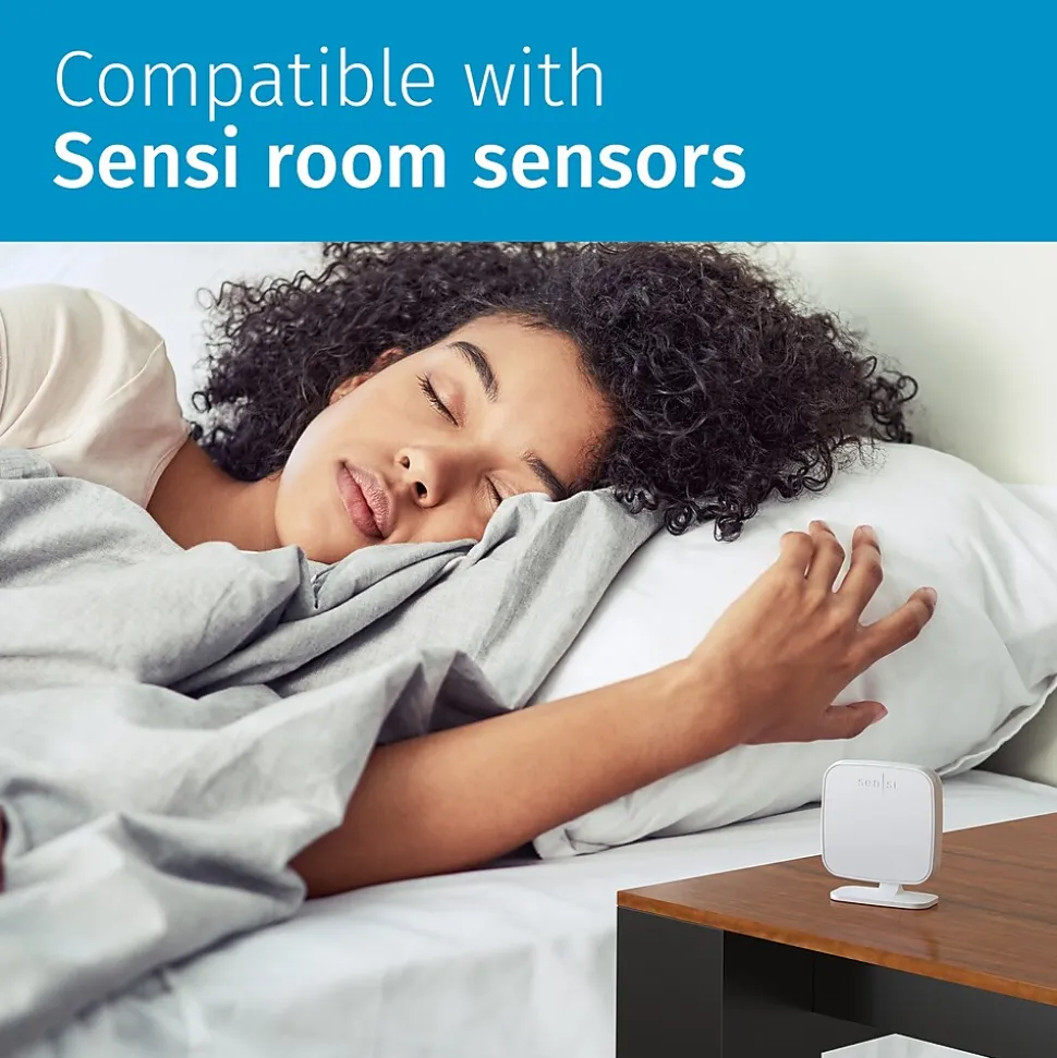 Sensi Touch 2 Smart Programmable Wi-Fi Thermostat, Works with Alexa, Black Beveled Edge (ST76)