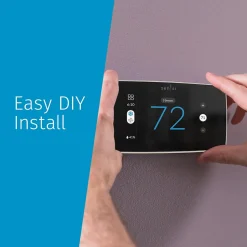Sensi Touch 2 Smart Programmable Wi-Fi Thermostat, Works with Alexa, White Beveled Edge (ST76W)