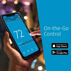 Sensi Touch 2 Smart Programmable Wi-Fi Thermostat, Works with Alexa, White Beveled Edge (ST76W)