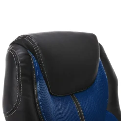 Serta Amplify Ergonomic Faux Leather Swivel Executive Chair, Blue (43673B)