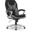 Serta Amplify Ergonomic Faux Leather/Mesh Swivel Executive Chair, Gray (43673A)