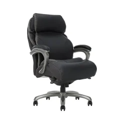Serta Big & Tall Ergonomic Bonded Leather Swivel Executive Chair, Black (44954)